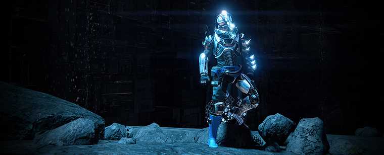 Screen capture from Destiny: Age of Triumph, featuring new armour.