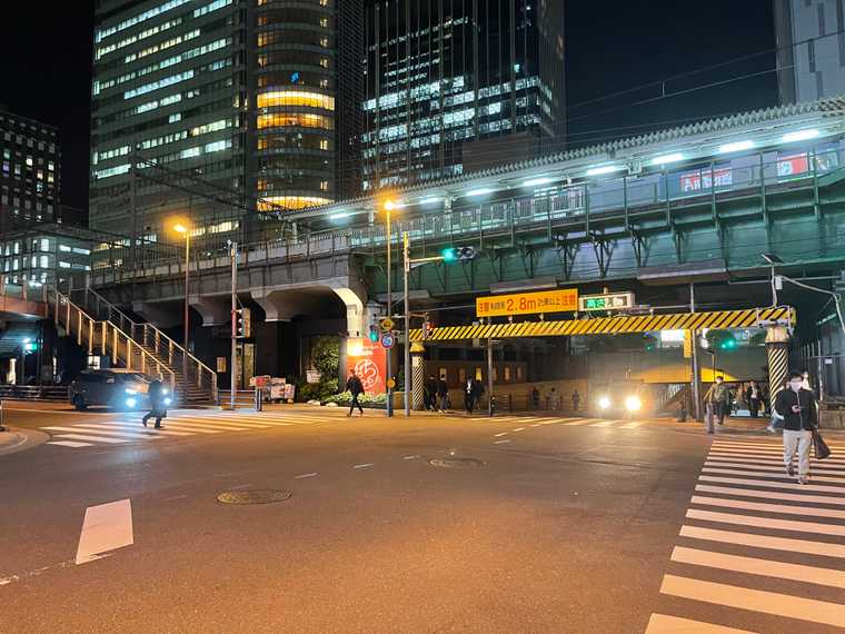 "Photograph of the underpass near Akihabara station, leading towards Yodobashi Camera"