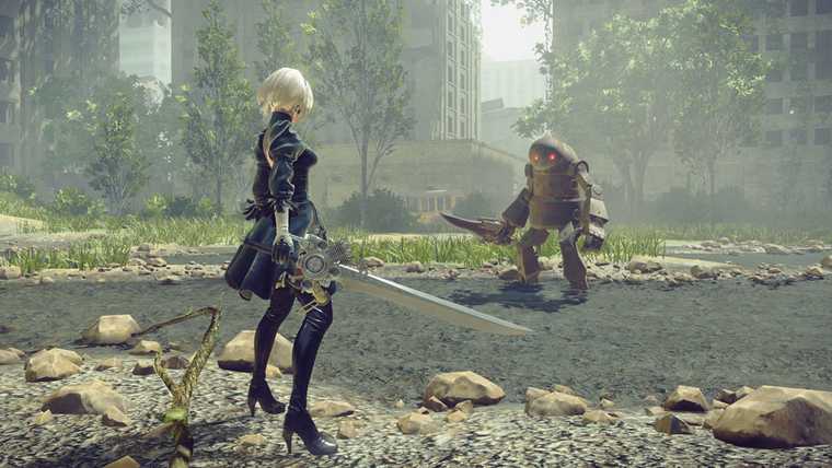 Screen from NieR: Automata game