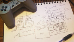 A hand-drawn map of the mansion from the original Resident Evil game.