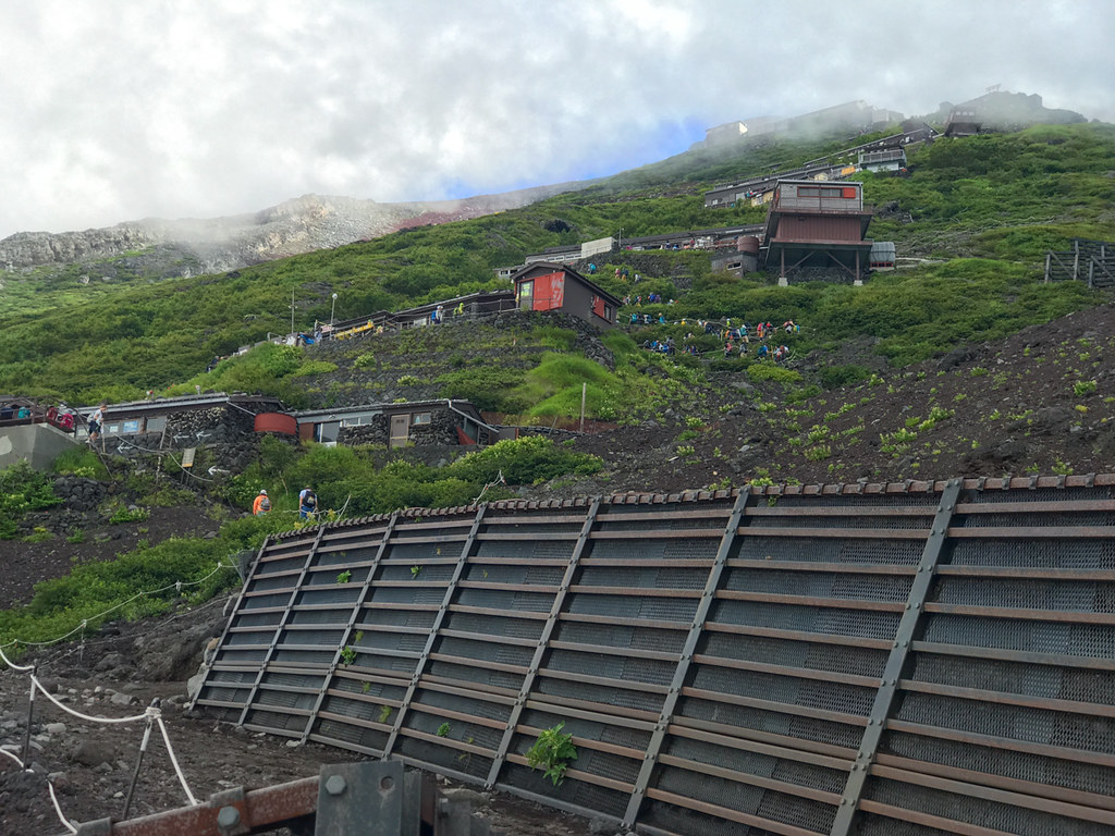 Yoshino trail, Mt Fuji. August between the 6th and 7th stations.