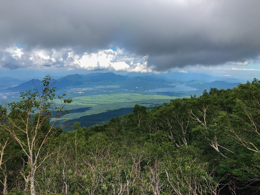 Yoshino trail, Mt Fuji. August between the 5th and 6th stations.