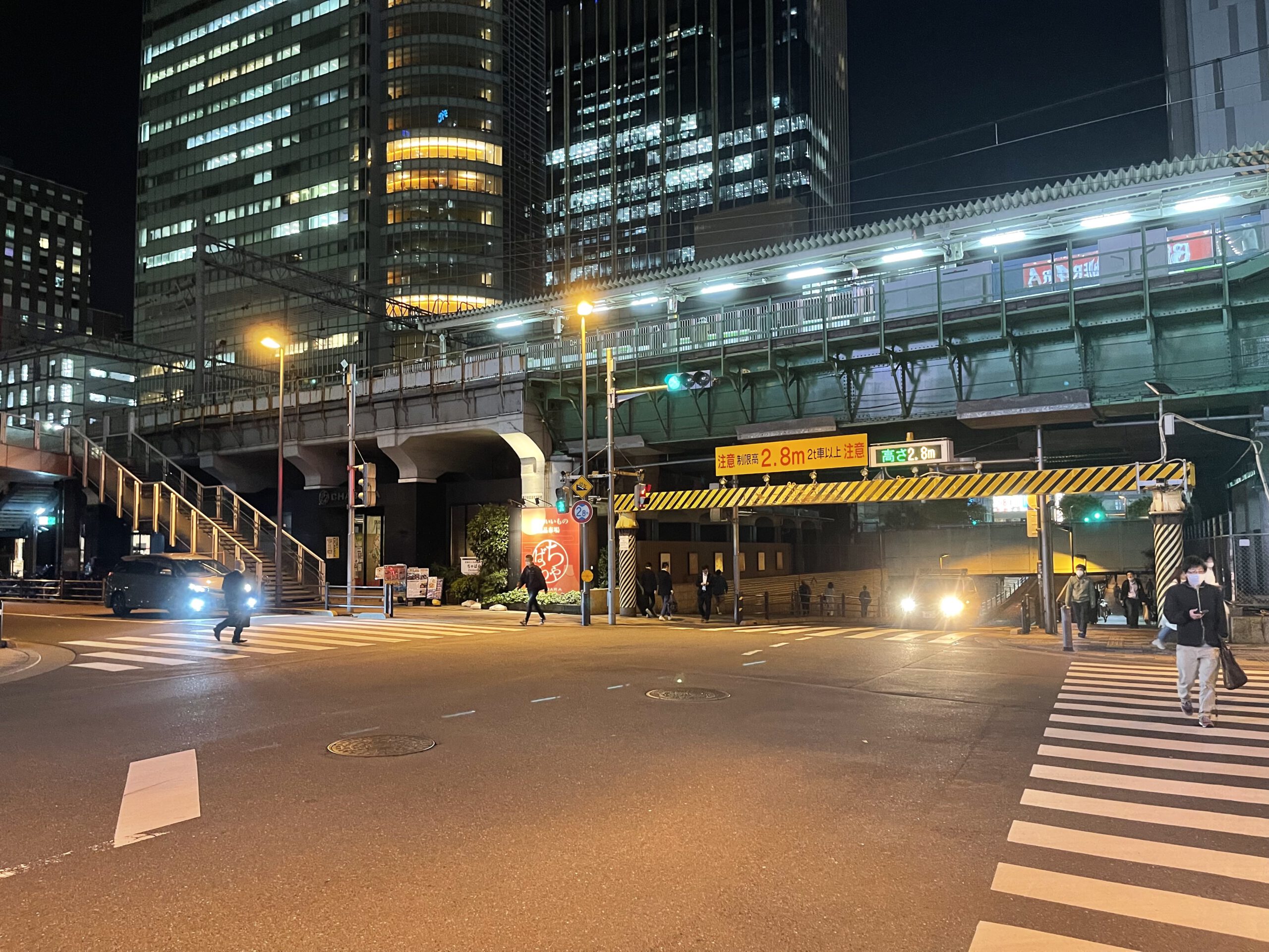 Photograph of the underpass near Akihabara station, leading towards Yodobashi Camera