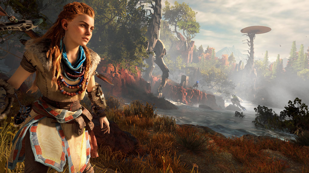 Screen from Horizon Zero Dawn game